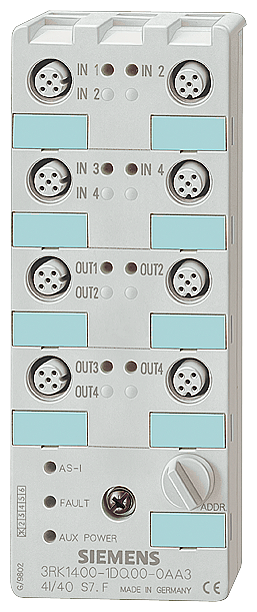 Mód. Asi A/B, K60,4E/3S,Pnp,Emáx.200Ma 3RK2400-1FQ03-0AA3 SIEMENS