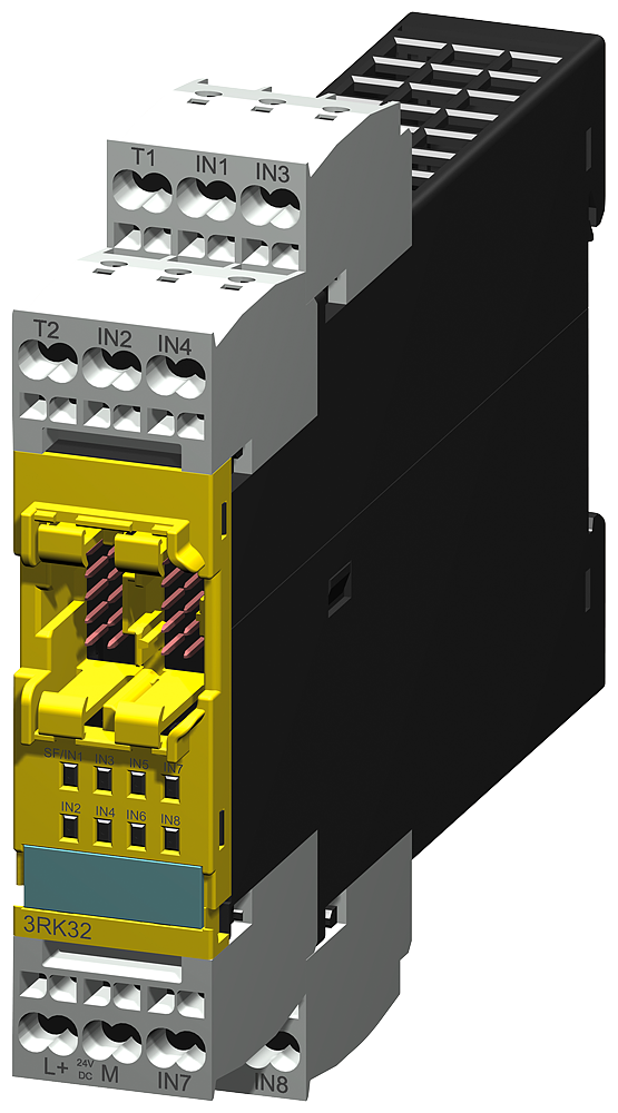 Sirius Módulo De Expansão 3RK32 Para Modular Sistema De Segurança 4/8 F-Di 24 V Cc Parametrizável Via Mss Es Largura Da Estrutura De 22,5 Mm Terminal De Mola Até Sil 3 Iec 61508 Até Performance Level E Iso 13849-1 Sem Cabo De 3RK3211-2AA10 Siemens