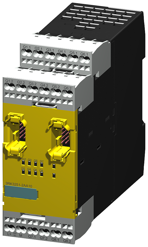 Sirius Módulo De Expansão 3RK32 Para Modular Sistema De Segurança 4/8 F-Ro 24 V CC/2 A Parametrizável Via Mss Es Largura Da Estrutura De 45 Mm Terminal De Mola Até Sil 3 Iec 61508 Até Performance Level E Iso 13849-1 Sem Cabo De 3RK3251-2AA10 Siemens