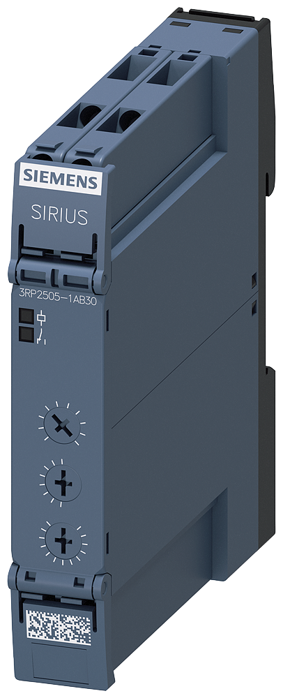 Relé Temporizador Multifuncional 1 Contato Inversor 13 Funções 7 Faixas Temporais 0,05 S 100 H CA/24 V Cc A Ca 50/60 Hz Com Led Conexão Parafusada Relé A Prazo Sirius 3RP25 13 Funções Para Todos Os Processos De Comutação Com 3RP2505-1AB30 Siemens
