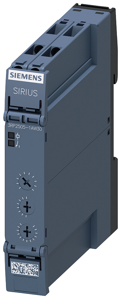 Relé Temporizador Multifuncional 1 Contato Inversor 13 Funções 7 Faixas Temporais 0,05 S 100 H Ca/Cc 12 240 V A Ca 50/60 Hz Com Led Conexão Parafusada Relé A Prazo Sirius 3RP25 13 Funções Para Todos Os Processos De Comutação Com 3RP2505-1AW30 Siemens