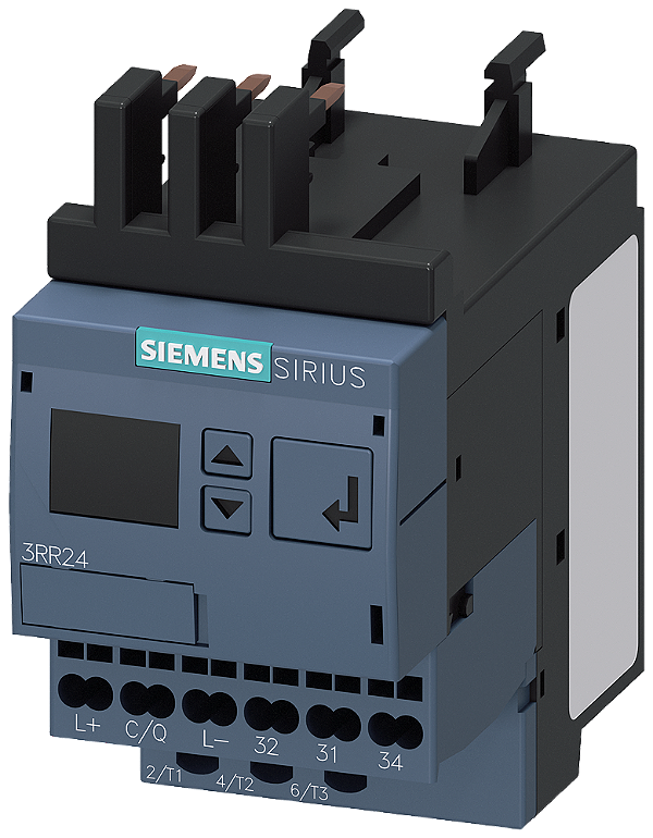 Relé De Monitoramento De Corrente Para Link Io Montável Em Contator Tamanho S00 Motonitoração De Corrente Aparente/Ativa 1,6-16 A 20-400 Hz De 3 Fases Tensão De Alimentação 24 V Cc 1 Contato Inversor Motonitoramento De Valor 3RR2441-2AA40 Siemens