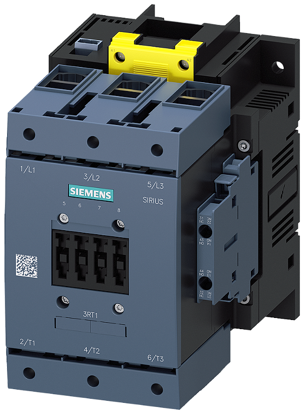 Contator De Potência CA-3e/CA-3 115 A 55 Kw / 400 V Ca 50-60 Hz / Cc Uc 96-127 V X 0,8-1,1 F-Clp Entrada 24 V Cc De 3 Polos Contatos Auxiliares 2 Na + 2 Nf Unidade Propulsora Eletrônica Corrente Principal Terminal Com Moldura 3RT1054-1SF36 Siemens