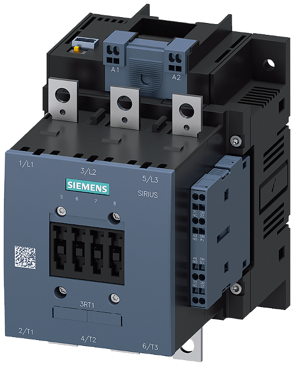Contator De Potência CA-3e/CA-3 185 A 90 Kw / 400 V Ca 50-60 Hz / Cc Uc 200-277 V Clp Entrada 24 V Cc De 3 Polos Contatos Auxiliares 2 Na + 2 Nf Unidade Propulsora Eletrônica Corrente Principal Barramento Circuito Auxiliar E 3RT1056-2NP36 Siemens