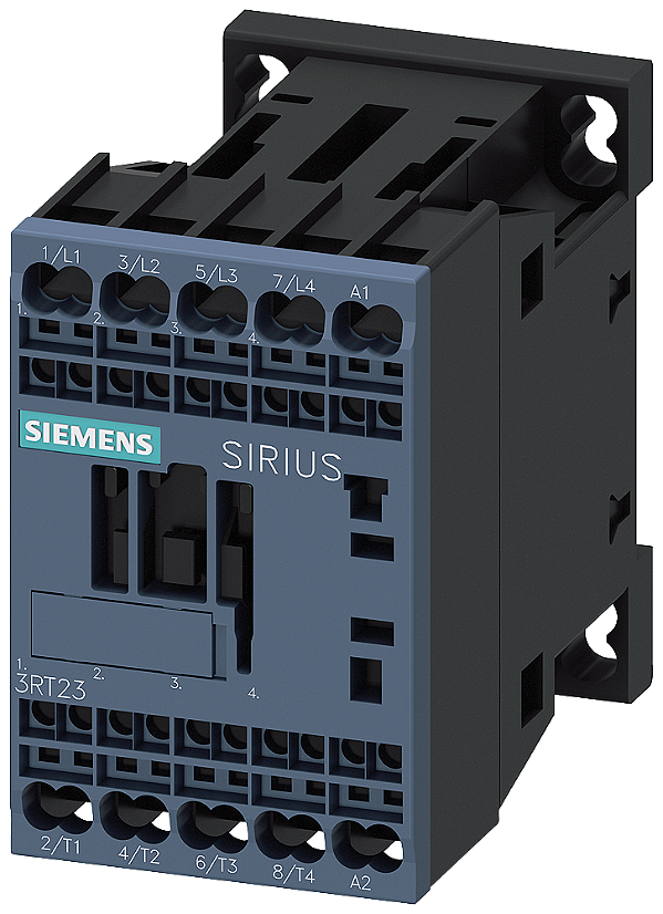 Contator CA-1 18 A 400 V / 40 ºC De 4 Polos Ca 110 V 50 Hz / 120 V 60 Hz Terminal De Mola Tamanho Da Estrutura S00 Contator Sirius 3RT23 Para Comutação De Consumidores Pouco Indutivos Ou Não Indutivos Os Contatores 3RT23 Fazem 3RT2316-2AK60 Siemens