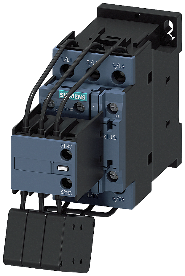 Contator Para Capacitores CA-6b 20 Kvar / 400 V De 3 Polos Ca 110 V 50 Hz / 120 V 60 Hz Contatos Auxiliares 1 Na + 2 Nf Conexão Parafusada Tamanho Da Estrutura S0 Contactores De Condensador Sirius 3RT26 Para A Comutação De 3RT2626-1AK65 Siemens