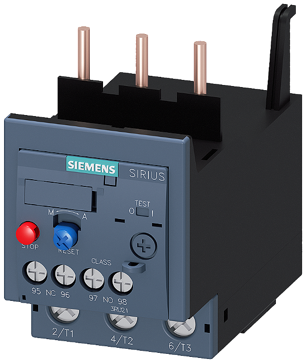 Relé De Sobrecarga 62 73 A Térmico Para Proteção De Motor Tamanho S2 Classe 10A Montagem Em Contator Circuito Principal Parafuso Circuito Auxiliar Parafuso Reset Manual Automático Relé De Sobrecarga Térmico Sirius Para A Proteção 3RU2136-4KB0 Siemens