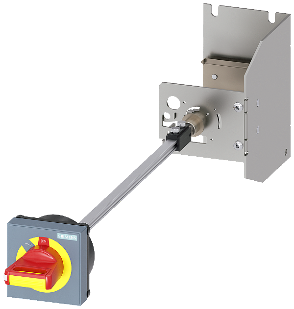 Acionamento Giratório Do Acoplamento Da Porta Para Condições Difíceis Para Disjuntor Tamanho S00/S0 Manípulo Sem Parada De Emergência Simples Eficiente E Sempre Atual - O Sistema De Componentes Modulares Sirius 3RV2926-3C Siemens