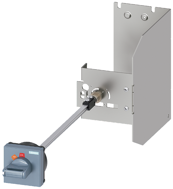 Acionamento Giratório Do Acoplamento Da Porta Para Condições Difíceis Para Disjuntor Tamanho Da Estrutura S3 Manopla Cinza Simples Eficiente E Sempre Atual - O Sistema De Componentes Modulares Sirius 3RV2946-3B Siemens