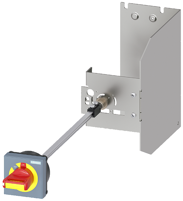 Acionamento Giratório Do Acoplamento Da Porta Para Condições Difíceis Para Disjuntor Tamanho S3 Manípulo Sem Parada De Emergência Simples Eficiente E Sempre Atual - O Sistema De Componentes Modulares Sirius 3RV2946-3C Siemens