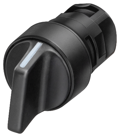 Interruptor Com Manípulo 16 Mm Redondo Plástico Preto 3 Posições De Comutação I<Gt/>O<Lt/>Ii Tecla Com Retorno Reinício Da Esquerda E Direita Ângulo De Comutação 2 X 50 Graus Interruptor Com Manípulo Sirius 3SB2 Para A Comutação 3SB2000-2EB01 Siemens
