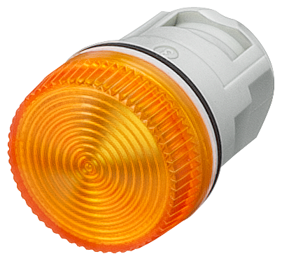 Indicador Luminoso 16 Mm Redondo Plástico Amarelo Com Anéis Concêntricos Luz De Aviso Sirius 3SB2 Para A Sinalização De Estados De Comutação Ou Avarias Em Instalações Os Botões De Pressão As Luzes De Aviso 3SB2 Têm Estrutura 3SB2001-6BD06 Siemens