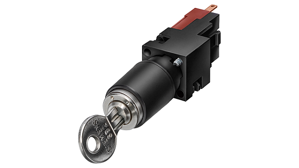 Interruptor Operado Por Chave 16 Mm Redondo Plástico Ces 3 Posições De Comutação I<Gt/>O<Lt/>Ii Tecla Com Retorno Reinício Da Esquerda E Direita Ângulo De Comutação 2 X 50 Graus Retirada Da Chave O 1NA 1NA Interruptor De Chave 3SB2210-4QA01 Siemens