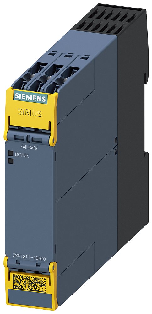 Dispositivo De Comutação De Segurança Sirius Extensão De Saída 4RO Com Circuito De Habilitação De Relé 4 Contatos Normalmente Abertos Positivos Circuito De Sinalização Do Relé 1 Nf Us 24 V Ca Conexão Parafusada Expansão Da Saída 3SK1211-1BB00 Siemens