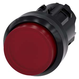 Botão Iluminado 22 Mm Redondo Plástico Vermelho Botão De Pressão Alto Tecla Com Retorno Botão De Pressão Iluminado Sirius Act Para A Comutação E O Comando De Consumidores Elétricos Sob O Nome De Marca Sirius Act A Siemens 3SU1001-0BB20-0AA0 Siemens