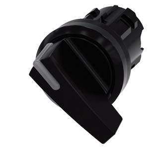 Interruptor Com Manípulo Iluminável 22 Mm Redondo Plástico Preto Manípulo Longo 2 Posições De Comutação O-I De Encaixe Ângulo De Comutação 90 10 30h/13 30h Interruptor Com Manípulo Sirius Act Para A Comutação E O Comando De 3SU1002-2CF10-0AA0 Siemens
