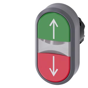 Fron Botao Dup Anel Ilu Seta Vert Vd/Vm 3SU1031-3AB42-0AN0 Siemens