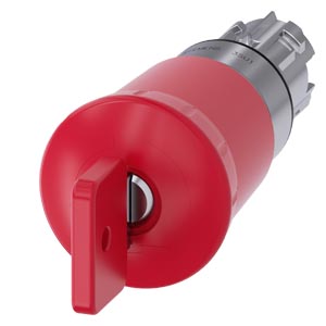 Botão De Parada De Emergência Em Forma De Cogumelo 22 Mm Redondo Metal De Alto Brilho Vermelho 40 Mm Com Trava O M R Nº Chave 73037 Encaixe Obrigatório De Acordo Com En Iso 13850 Abertura De Fechadura Botão De Pressão Tipo 3SU1050-1HQ20-0AA0 Siemens
