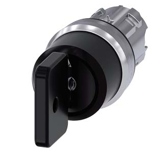 Interruptor De Chave O M R 22 Mm Redondo Metal De Alto Brilho Número Do Fecho 73034 Preto Com 2 Chaves 3 Posições De Comutação I-O-Ii De Encaixe Ângulo De Comutação 2x45 10 30h/12h/13 30h Retirada Da Chave O Interruptor De 3SU1050-4HL01-0AA0 Siemens