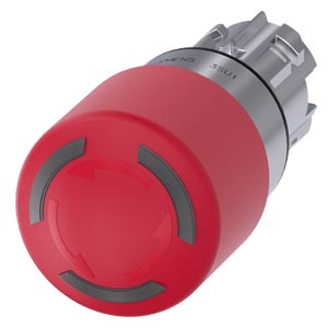 Frontal Botao Emer Ilu 30Mm Met Rot Des 3SU1051-1GB20-0AA0 SIEMENS