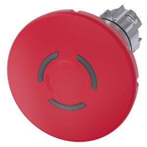 Frontal Botao Emer Ilu 60Mm Met Rot Des 3SU1051-1JB20-0AA0 SIEMENS