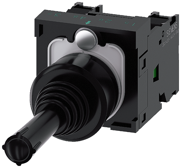 Comutador De Barras Cruzadas 22 Mm Redondo Plástico Preto 2 Posições De Comutação Horizontal Tecla Com Retorno Sem Travamento Mecânico Na Posição O Com Suporte 1NA 1NA Conexão Parafusada Comutador De Coordenadas Sirius Act 3SU1100-7AC10-1NA0 Siemens