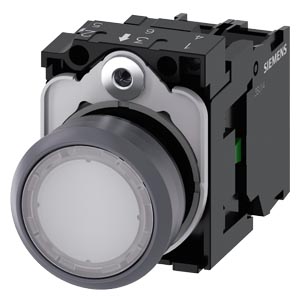 Botão Ilu 22Mm Circul Plás C Anel Met Br 3SU1132-0AB60-1BA0 Siemens