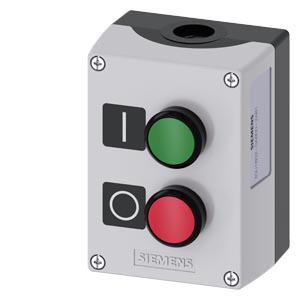 Botoeira 22Mm Plastica Tampa Cinza 2Bot 3SU1802-0AB00-2AB1 SIEMENS