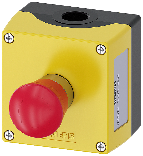 Botoeira 22Mm Metal Tampa Amarelo 1Botão 3SU1851-0NB00-2AA2 SIEMENS