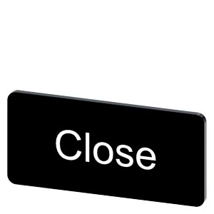 Placa De Designação Para Encaixar Ou Colar No Suporte De Placa Tamanho Da Etiqueta 12,5x27 Mm Placa Preta Inscrição Em Branco Com Inscrição Close Placa De Designação Para A Inscrição Dos Aparelhos De Comando E Comunicação 3SU1900-0AC16-0DX0 Siemens
