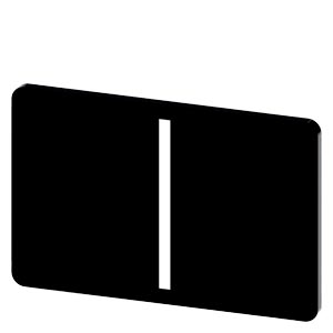 Placa De Designação Para Encaixar Ou Colar No Suporte De Placa Tamanho Da Etiqueta 17,5x27 Mm Placa Preta Inscrição Em Branco Com Símbolo Gráfico I Placa De Designação Para A Inscrição Dos Aparelhos De Comando E Comunicação 3SU1900-0AD16-0QB0 Siemens