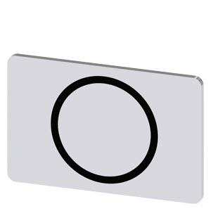 Placa De Designação Para Encaixar Ou Colar No Suporte De Placa Tamanho Da Etiqueta 17,5x27 Mm Placa Prateada Inscrição Em Preto Com Símbolo Gráfico O Placa De Designação Para A Inscrição Dos Aparelhos De Comando E 3SU1900-0AD81-0QA0 Siemens