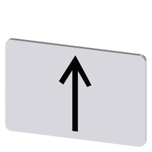 Placa De Designação Para Encaixar Ou Colar No Suporte De Placa Tamanho Da Etiqueta 17,5x27 Mm Placa Prateada Inscrição Em Preto Com Símbolo Gráfico Seta Para Cima Placa De Designação Para A Inscrição Dos Aparelhos De 3SU1900-0AD81-0QS0 Siemens