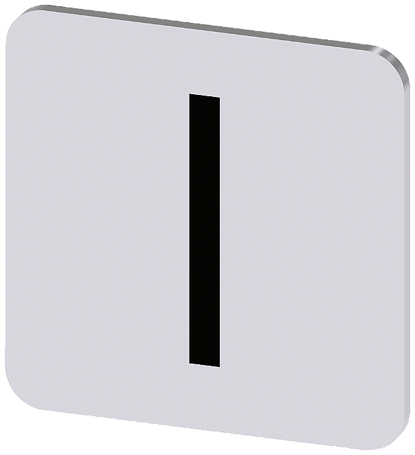 Placa De Designação Para Colar Em Carcaça Tamanho Da Etiqueta 22x22 Mm Placa Prateada Inscrição Em Preto Com Símbolo Gráfico I Placa De Designação Para A Inscrição Dos Aparelhos De Comando E Comunicação Sirius Act Sob O 3SU1900-0AF81-0QB0 Siemens