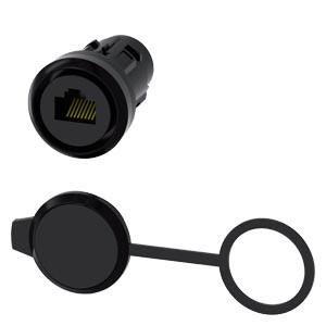 Conexão RJ45 22 Mm Plástico Preto Ligação RJ45 Como Acessório Para Os Aparelhos De Comando E Comunicação Sirius Act Sob O Nome De Marca Sirius Act A Siemens Disponibiliza Um Portfólio Ímpar De Aparelhos De Comando E 3SU1900-0GB10-0AA0 Siemens