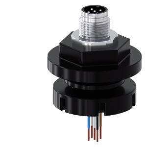 Adaptador Da Ficha Macho M12 De 5 Polos Para A Entrada De Cabo M20/M25 Para Caixa De Plástico/Metálica Adaptador Como Acessório Para Os Aparelhos De Comando E Comunicação Sirius Act Sob O Nome De Marca Sirius Act A Siemens 3SU1900-0JK10-0AA0 Siemens
