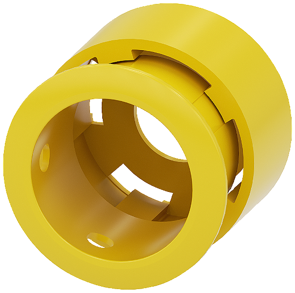 Colar De Proteção Para Botão De Pressão De Parada De Emergência Em Forma De Cogumelo 40 Mm Para 5 Fechaduras Em Arco Amarelo Metal Rebordo De Proteção Como Acessório Para Os Aparelhos De Comando E Comunicação Sirius Act Sob 3SU1950-0DX30-0AA0 Siemens