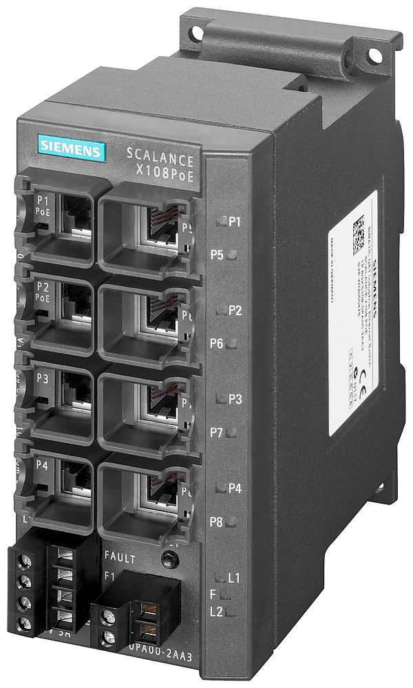 Scalance X108Poe 6GK5108-0PA00-2AA3 Siemens