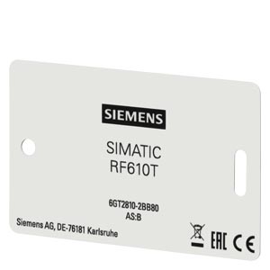 6GT28102BB80 RF610T Iso Card Simatic Rfsistemas De Identificaçãotransponder RF610TTransponder RF610T Pvc Cartão Iso Iso 18000-6C Epc Classe 1 Gen 2 6GT2810-2BB80 Siemens