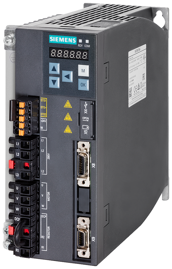 V90 200-240V 1/3AC 0,75KW 4,7A Pn Servoconversor Sinamics V90 O Sistema De Servoacionamento De Desempenho Otimizado E Operação Simples Para Inúmeras Tarefas De Motion-Control Com Foco Em Movimentos E Processamentos 6SL3210-5FB10-8UF0 Siemens