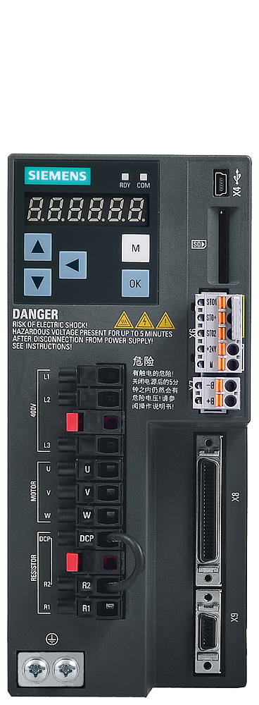 V90 380480V 3Ac 1Kw 3A 6SL3210-5FE11-0UA0 Siemens