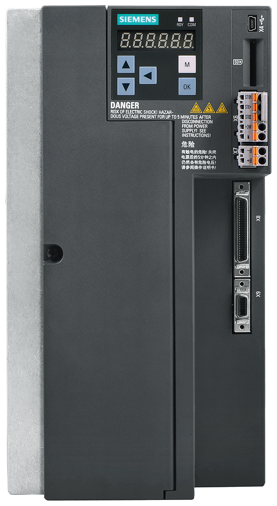 V90 380-480V 3AC 3,5KW 11,0A Pn Servoconversor Sinamics V90 O Sistema De Servoacionamento De Desempenho Otimizado E Operação Simples Para Inúmeras Tarefas De Motion-Control Com Foco Em Movimentos E Processamentos Dinâmicos 6SL3210-5FE13-5UF0 Siemens