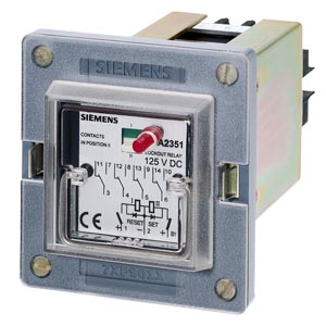 Relé Rápido Biestável Com Botão De Reset Mecânico 4 Contactos Comutáveis Tempo De Comutação 10 Ms Tensão Auxiliar Dc 220 V Sem Base 7PA2341-0 Siemens