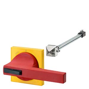 Acionamento Da Porta 8UC7 Manípulo Vermelho/Azul Turquesa Básico Chapa Protetora Amarela Para Seccionador De Corte Em Carga 3KE42 3KE43 3KE44 3KE45 8UC7324-3BB44 Siemens