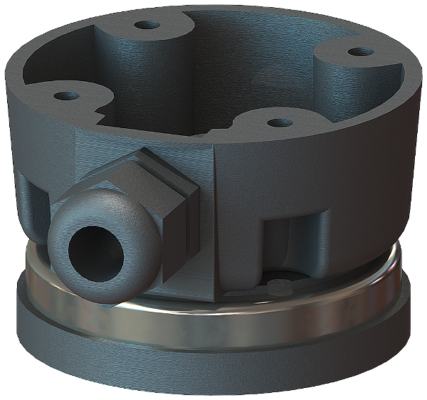 Tomada De Ligação Para Pé Versão Do Cabo Lateral Com Fixação Magnética Acessório Para Colunas De Sinal Com Diâmetro 50 Mm E 70 Mm Colunas De Sinal Sirius 8WD - Modulares Com Capacidade De Comunicação E Design Moderno 8WD4308-0DE Siemens