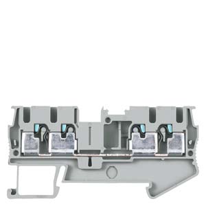 Terminal Conexão De Encaixe Ipo Terminal De Passagem 2,5mm² Cinza 8WH6004-0AF00 Siemens