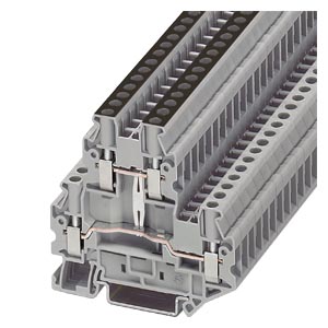 Terminal Conexão De Encaixe Ipo Fileira Dupla Ligação De Potencial Terminal De Passagem 4mm² Cinza 8WH6025-0AG00 Siemens