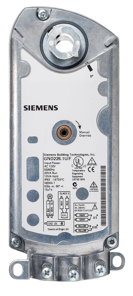 Atuador Eletronico P/ Damper Gnd326 1U Bpz GND326 1U BPZGND3261U Siemens