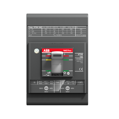 Xt2L 160 Tmd 10 100 3P F F Disjuntor Em Caixa Moldada Linha Tmax Xt 3 Polos Instalação Fixo Com Terminais Frontais F Corrente Nominal 10A Capacidade De Ruptura (Icu) 150 Ka 220/230Vca 120Ka 380/415Vca 100Ka 440Vca 60Ka 500Vca 18Ka 690Vca Com Relé Tmd Com Proteção Térmico Ajustável E Magnético Fixo. 1SDA067636R1 1SDA067636R1 ABB