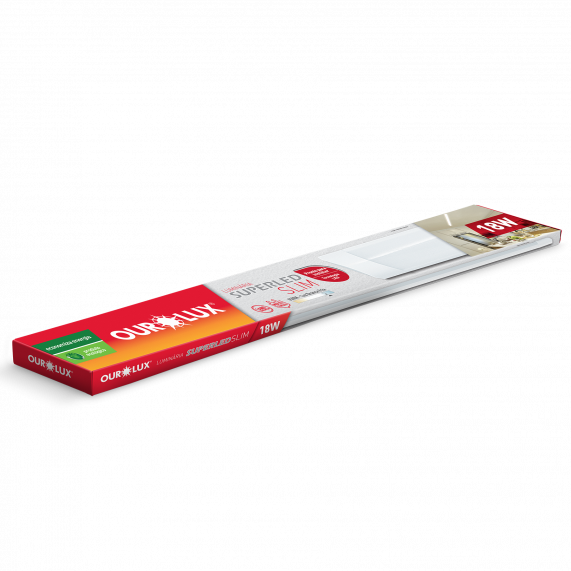 Luminaria Led Slim 60Cm 18W 127/220V 6500K 05900 Ourolux
